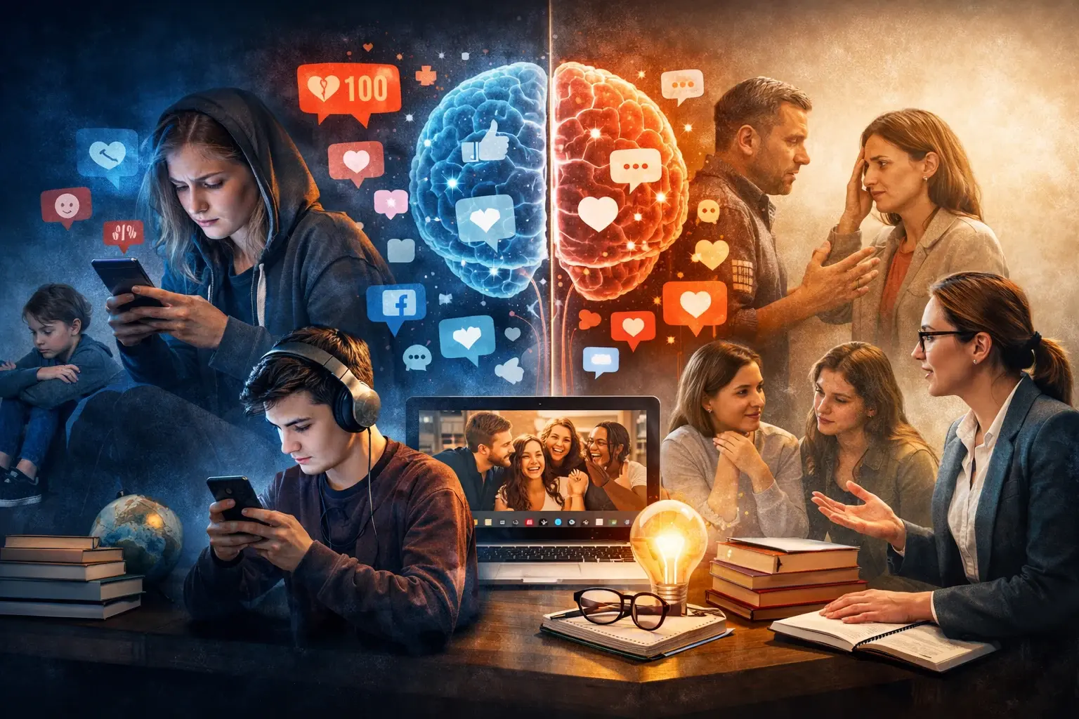 Salud mental de los jóvenes y redes sociales